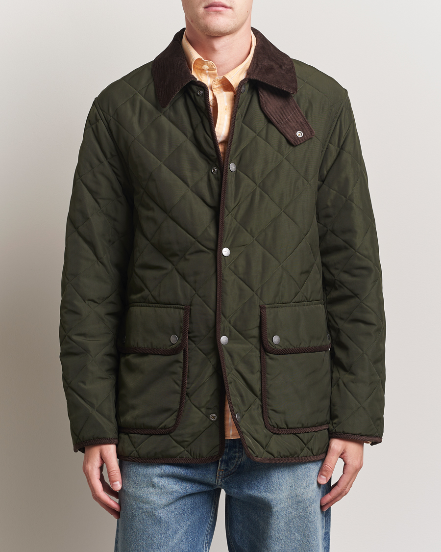 Homme | Manteaux Et Vestes | GANT | Quilted Fleece Jacket Green Lagoon