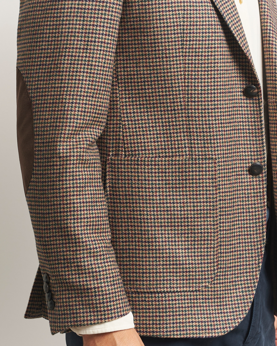 Heren | Blazers | GANT | Wool Houndstooth Blazer Light Taupe