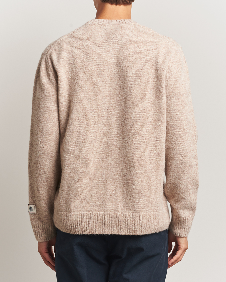 Homme | Pulls Et Tricots | Gant | Scottish Wool Knitted Crew Neck Sweater Khaki Melange