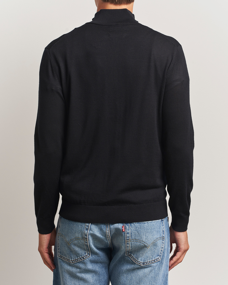 Homme | Pulls Et Tricots | GANT | Extrafine Merino Wool Half Zip Black