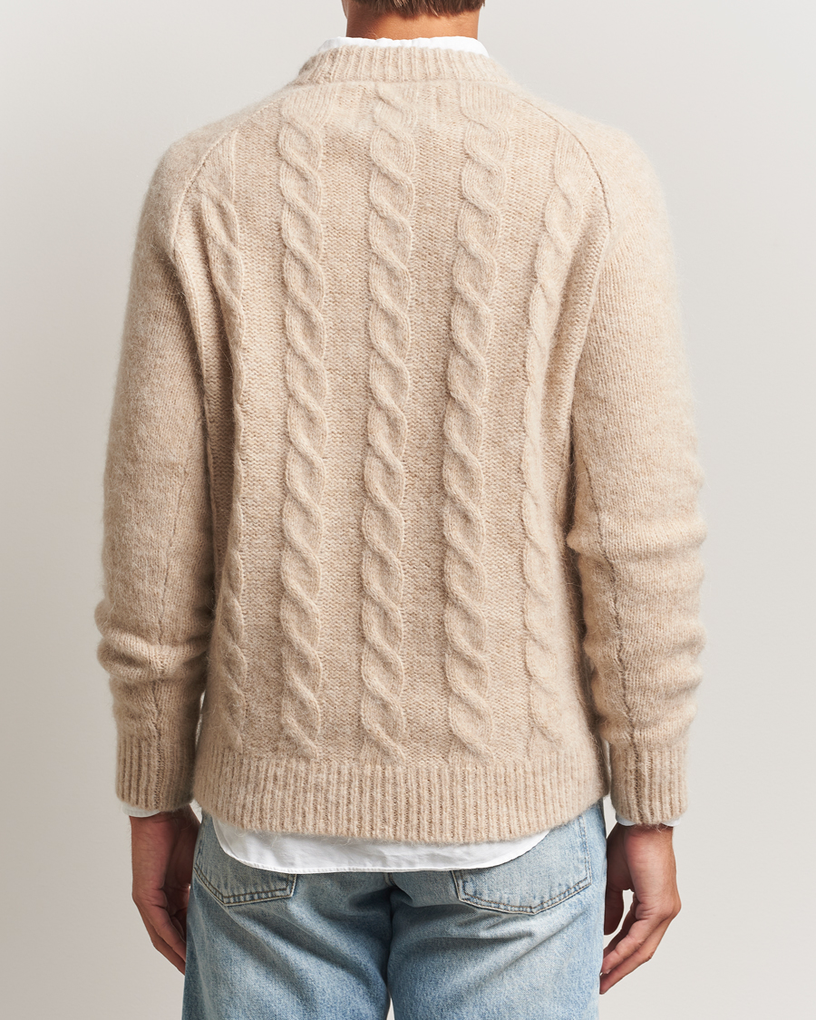 Heren | Truien | GANT | Alpaca/Lambswool Cable Crew Neck Seed Melange