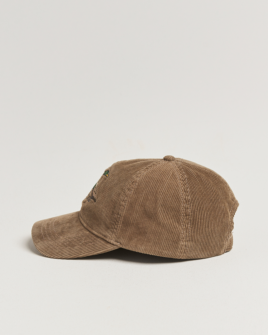 Homme | Bobs Et Casquettes | GANT | Graphic Embroidered Washed Cord Cap Taupe Beige