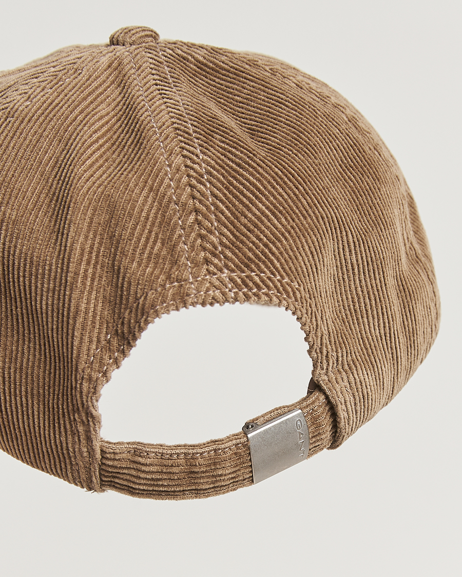 Homme | Bobs Et Casquettes | GANT | Graphic Embroidered Washed Cord Cap Taupe Beige