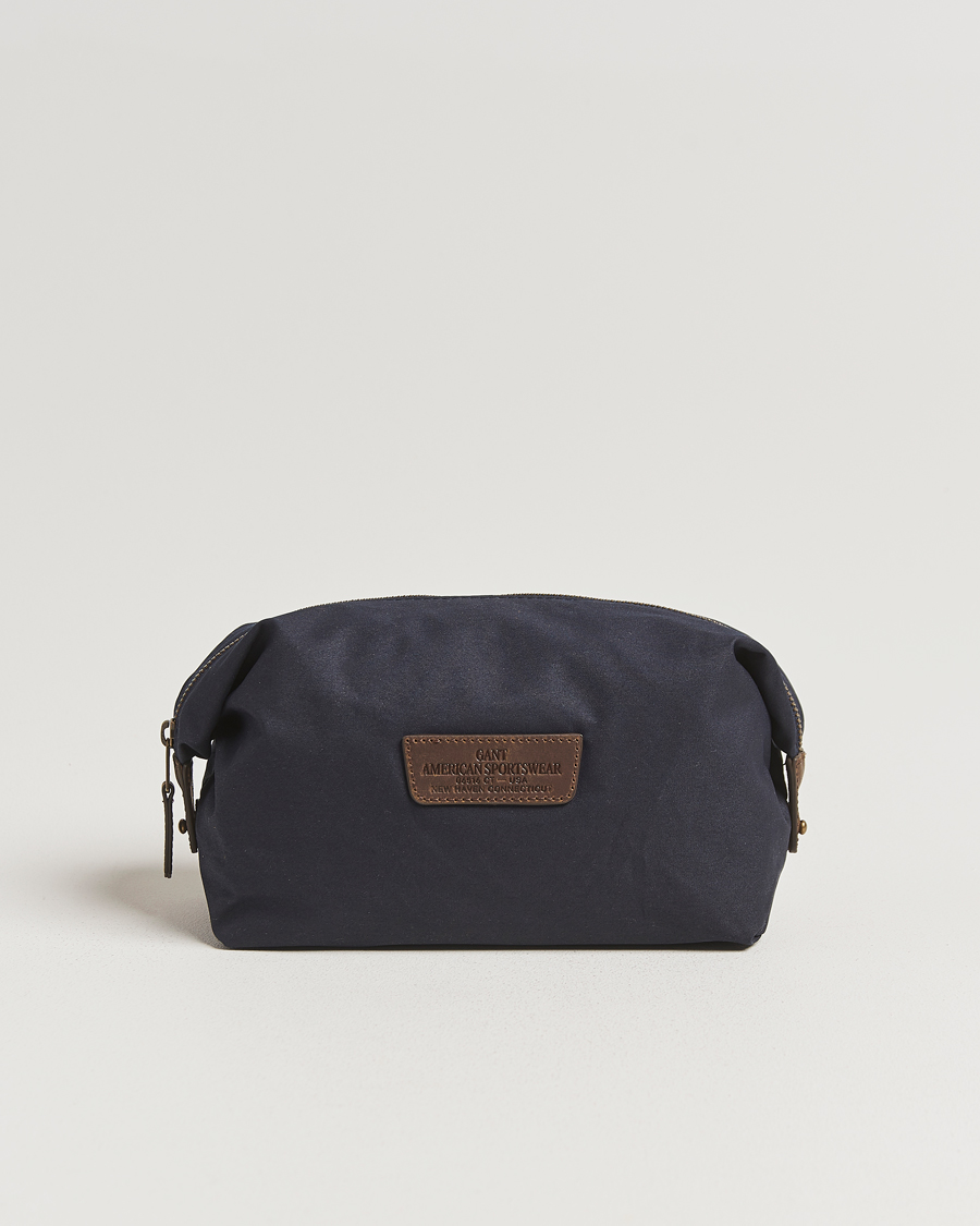 Homme | Sacs | GANT | Waxed Cotton Washbag Evening Blue