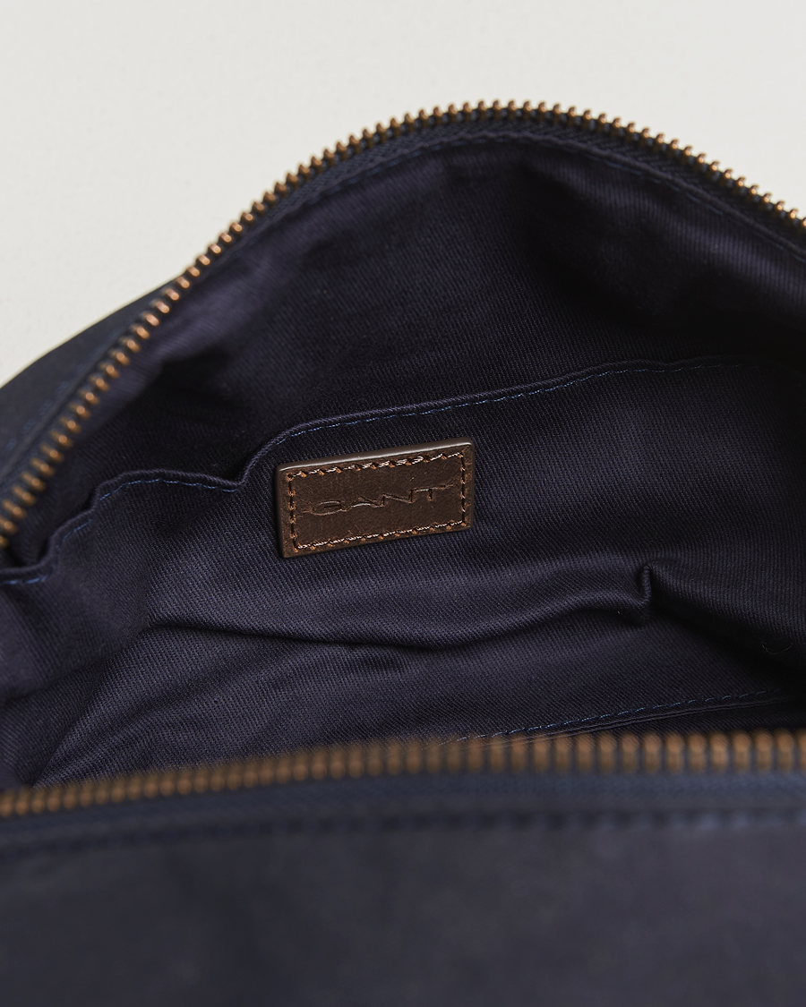 Homme | Sacs | GANT | Waxed Cotton Washbag Evening Blue