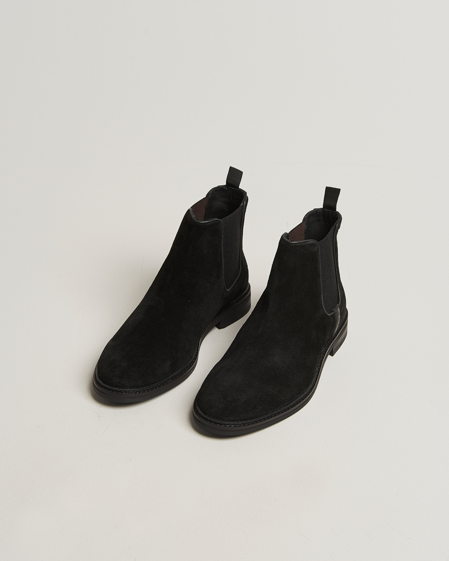 Homme | Bottes | GANT | Bidford Suede Chelsea Boot Black