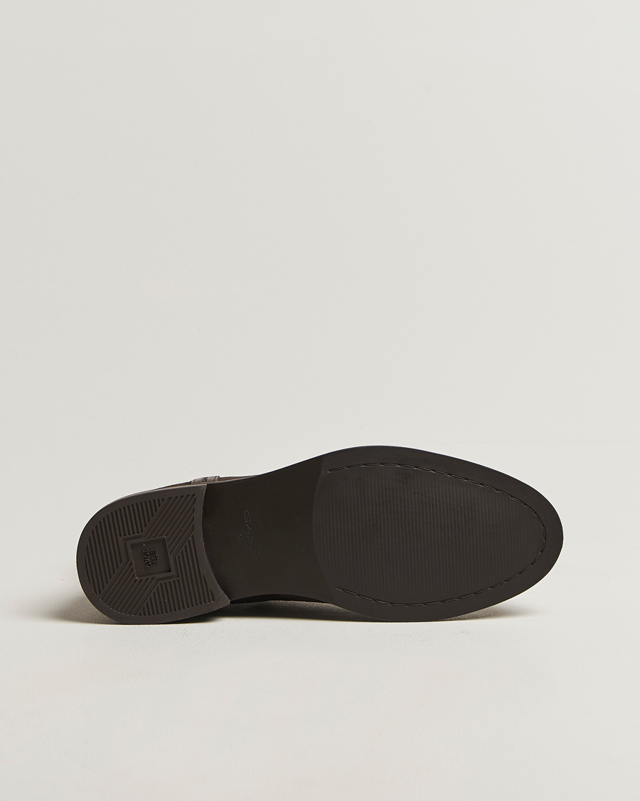 Homme | Bottes | GANT | Bidford Suede Chelsea Boot Dark Brown