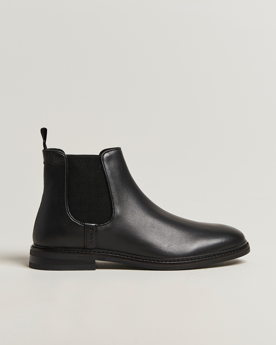 Heren | Laarzen | GANT | Bidford Leather Chelsea Boot Black