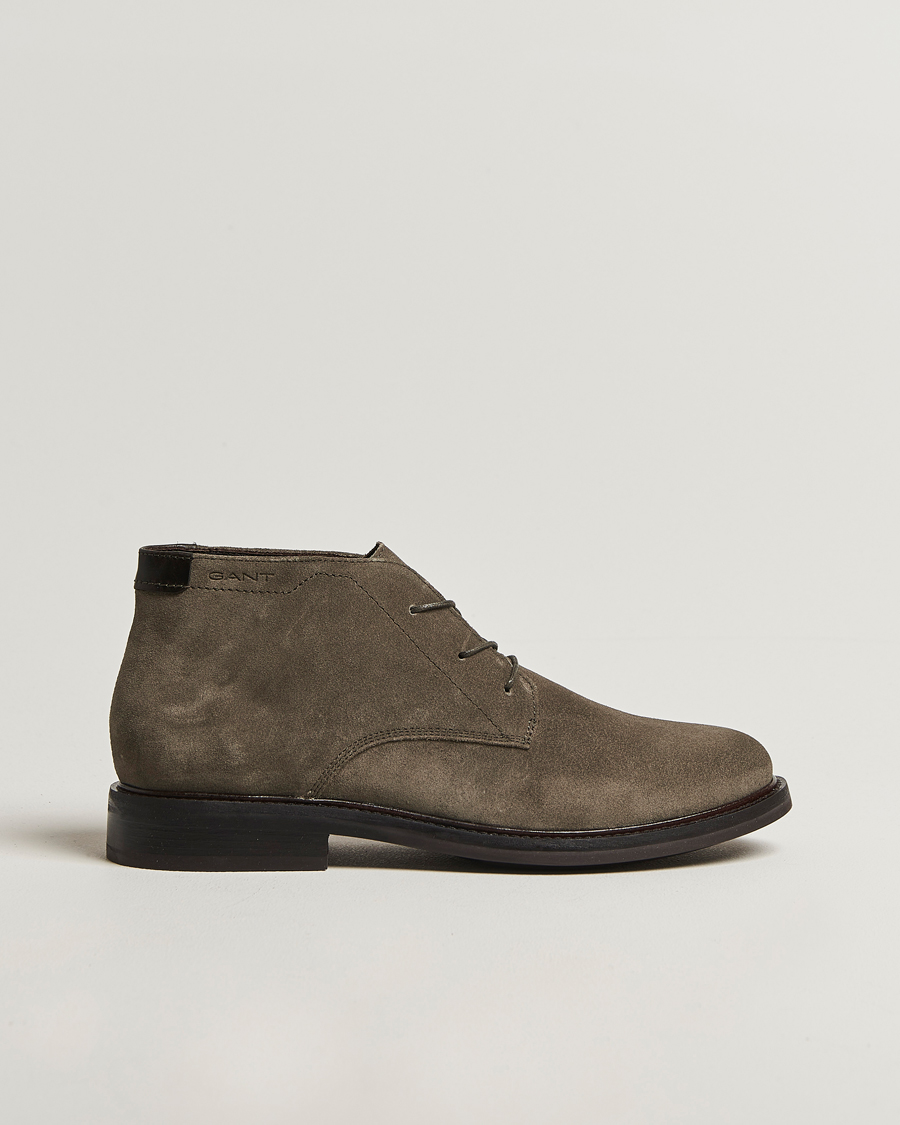 Homme | Bottes | GANT | St Fairkon Suede Chukka Boot Dark Taupe
