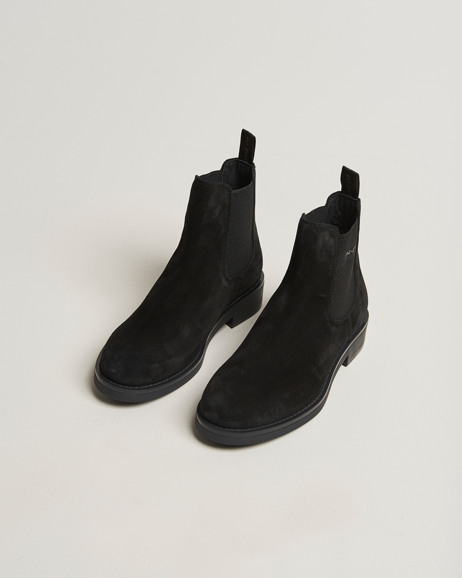 Homme | Bottes | GANT | Prepdale Suede Chelsea Boot Black