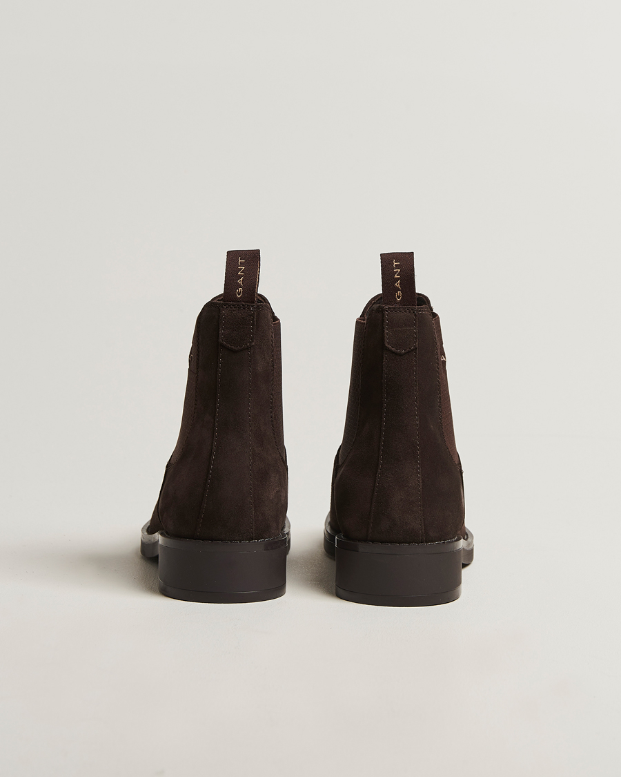 Heren | Laarzen | GANT | Prepdale Suede Chelsea Boot Espresso Brown