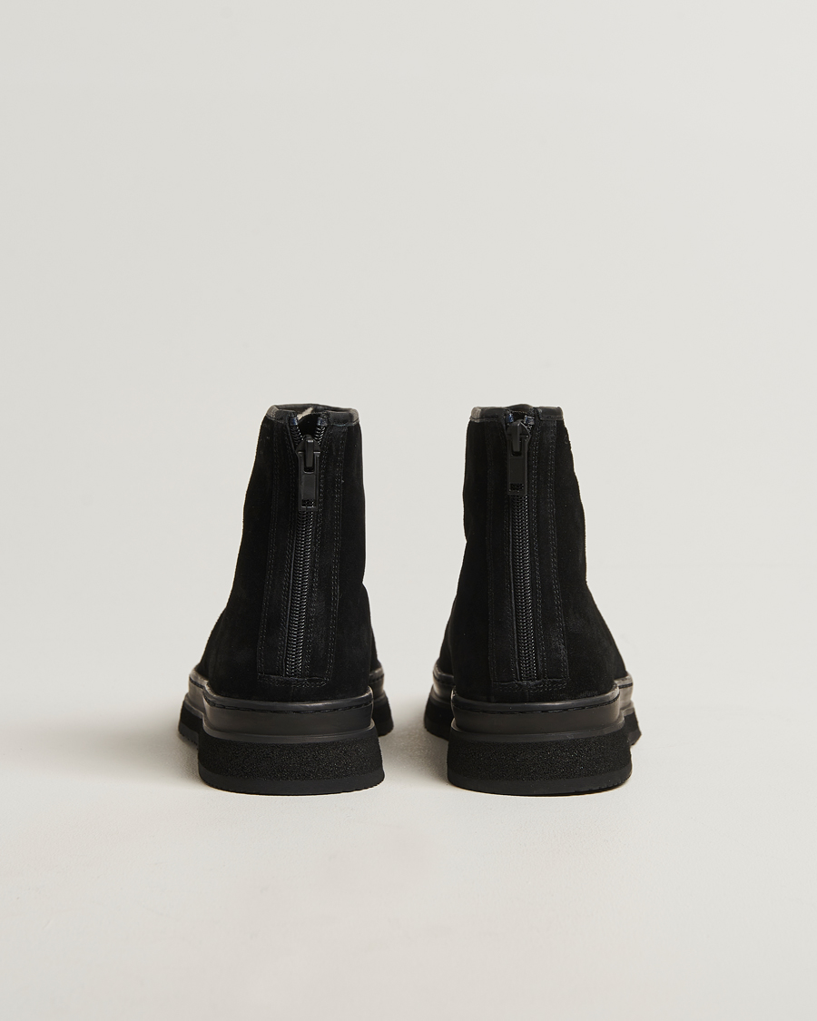 Homme | Bottes | GANT | Blistown Shearling Suede Curling Boot Black