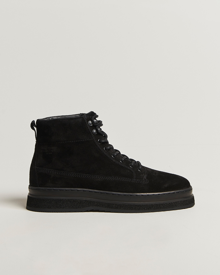 Homme | Bottes | GANT | Blistown Shearling Suede Boot Black