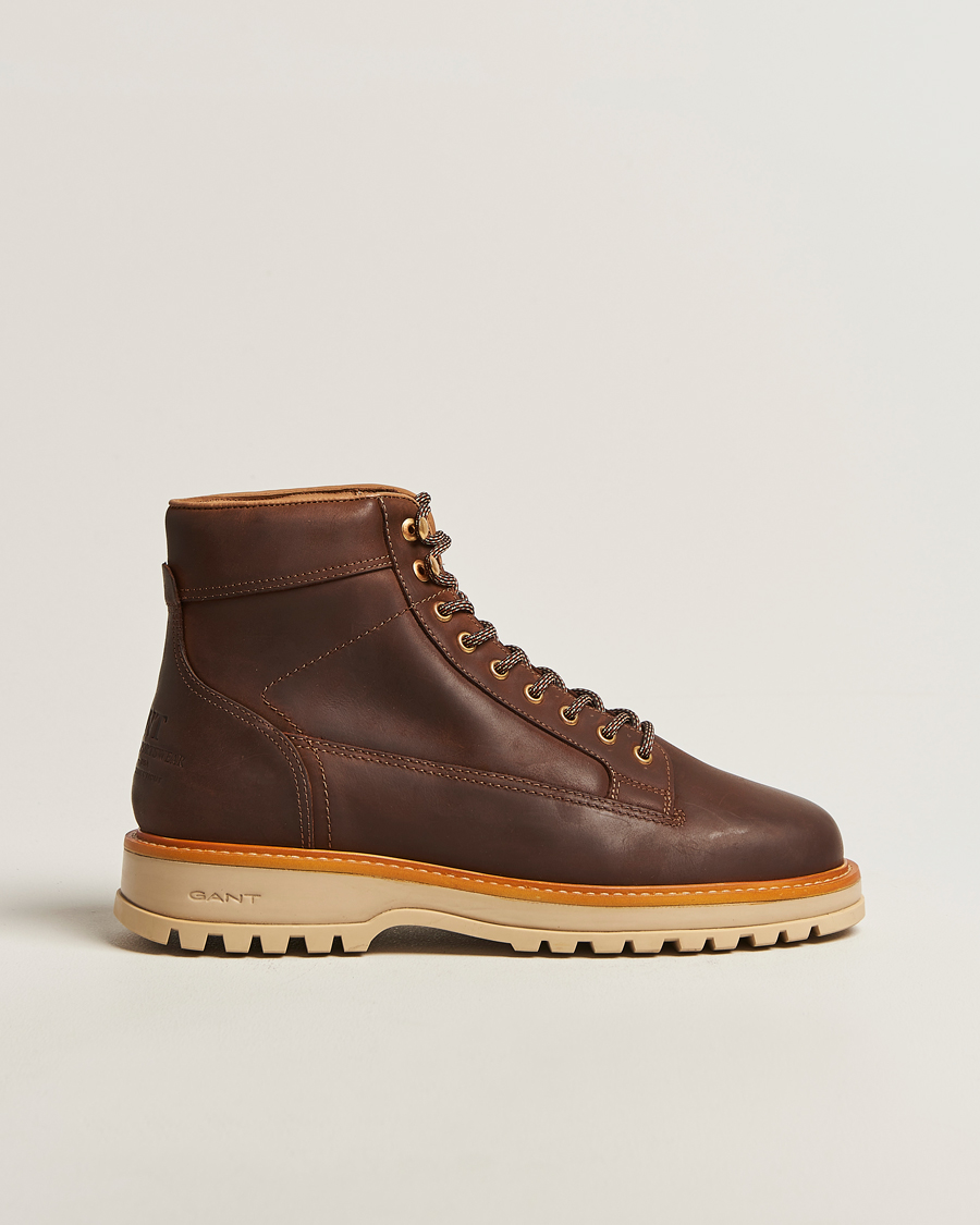 Heren | Laarzen | GANT | Clafton Felt Lined Rough Leather Boot Tan