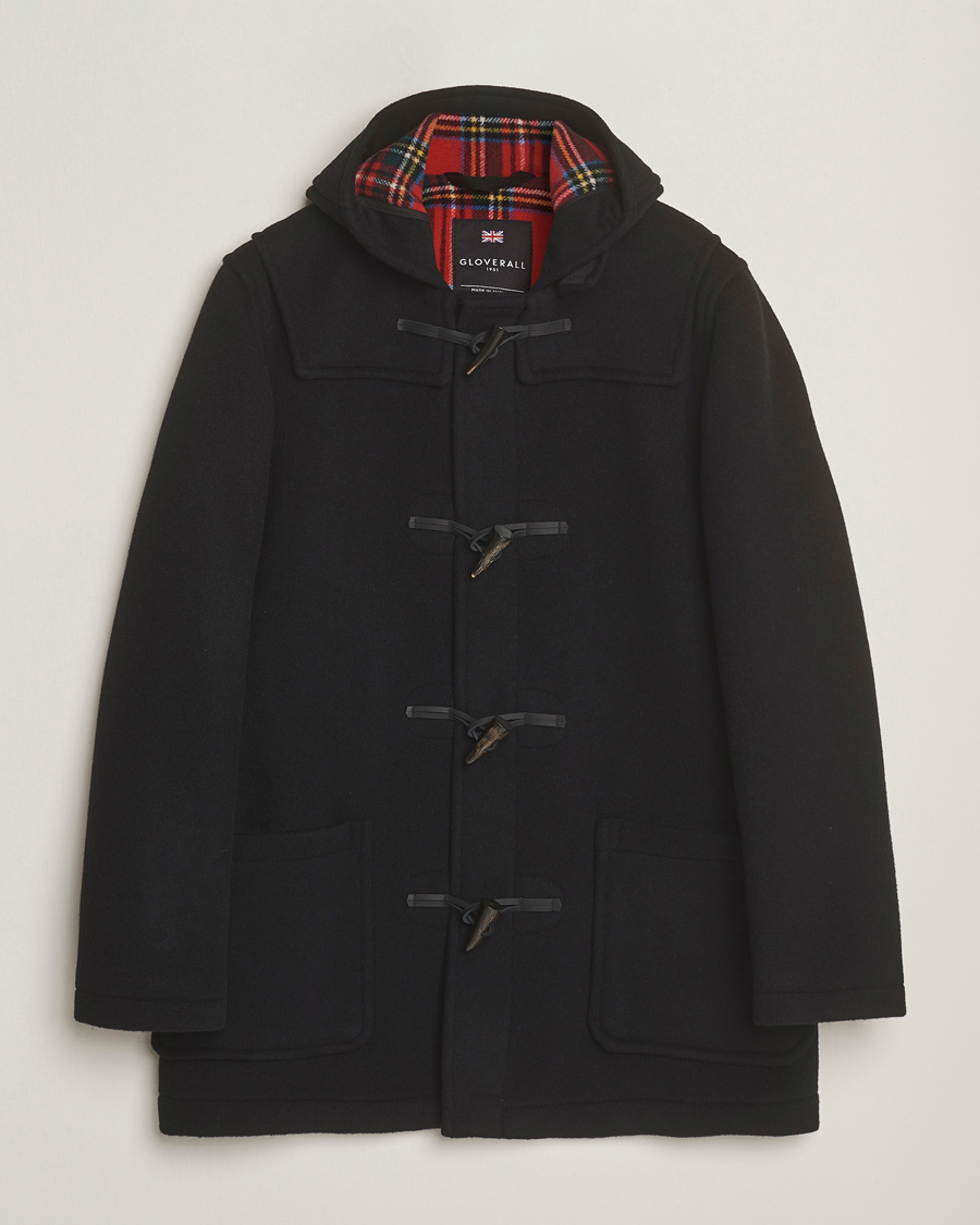 Homme | Manteaux Et Vestes | Gloverall | Mid Length Duffle Coat Navy/Dress Gordon