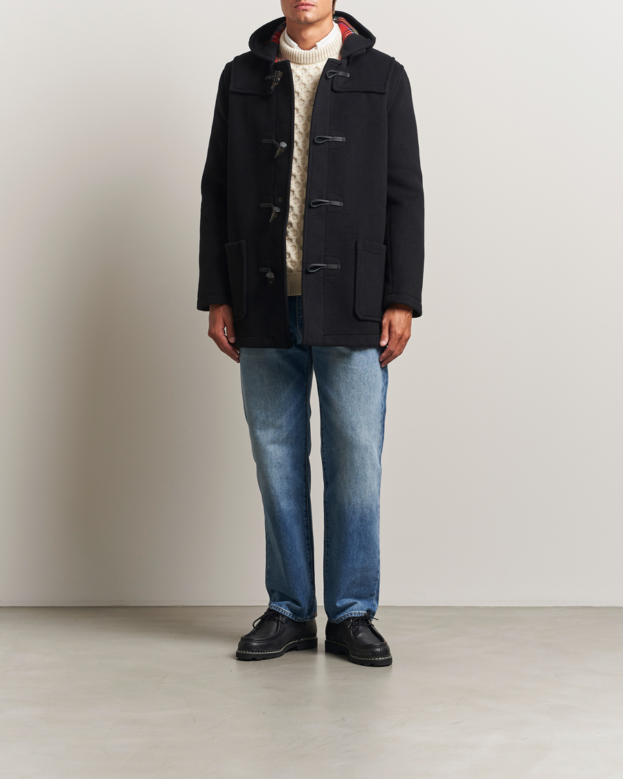 Homme | Manteaux Et Vestes | Gloverall | Mid Length Duffle Coat Navy/Dress Gordon