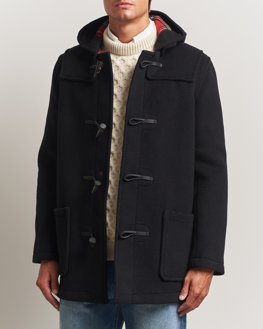 Homme | Manteaux Et Vestes | Gloverall | Mid Length Duffle Coat Navy/Dress Gordon