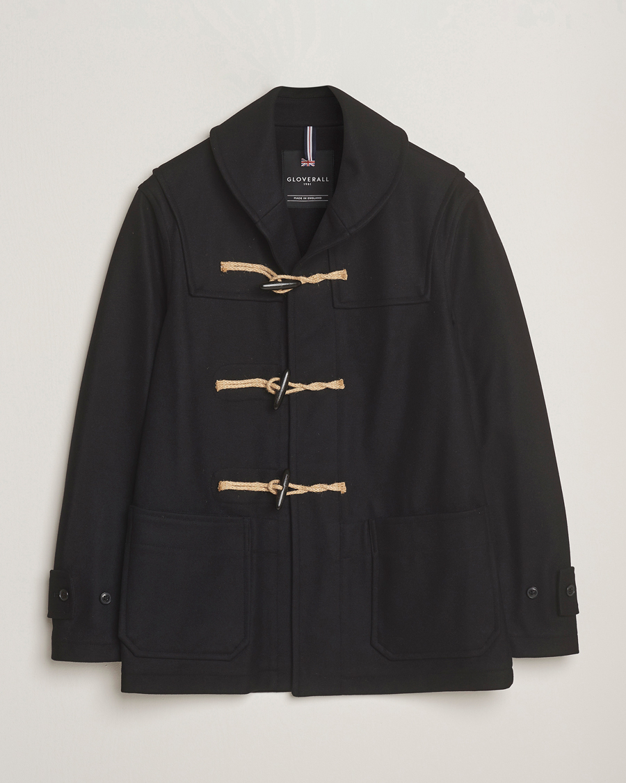Heren | Jassen | Gloverall | Shawl Collar Duffle Jacket Black