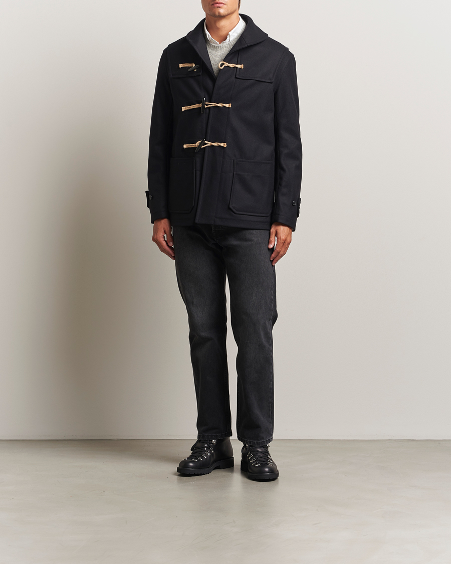 Heren | Jassen | Gloverall | Shawl Collar Duffle Jacket Black