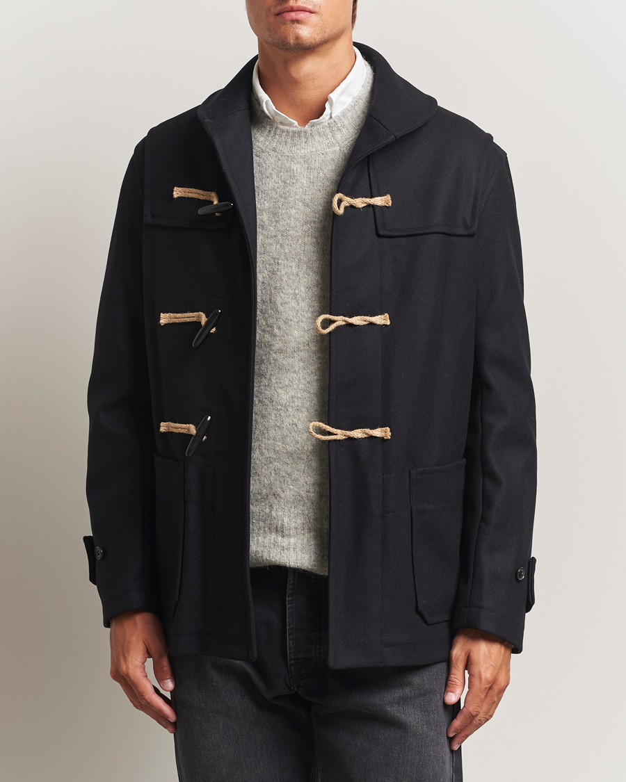 Heren | Jassen | Gloverall | Shawl Collar Duffle Jacket Black