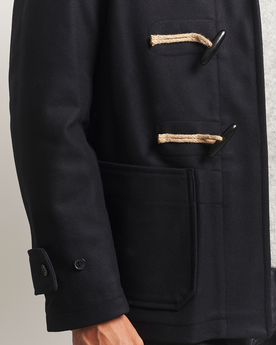 Heren | Jassen | Gloverall | Shawl Collar Duffle Jacket Black