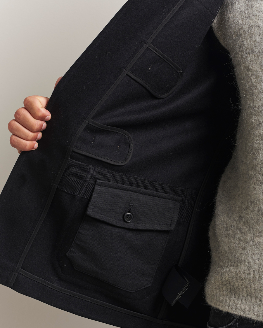 Heren | Jassen | Gloverall | Shawl Collar Duffle Jacket Black