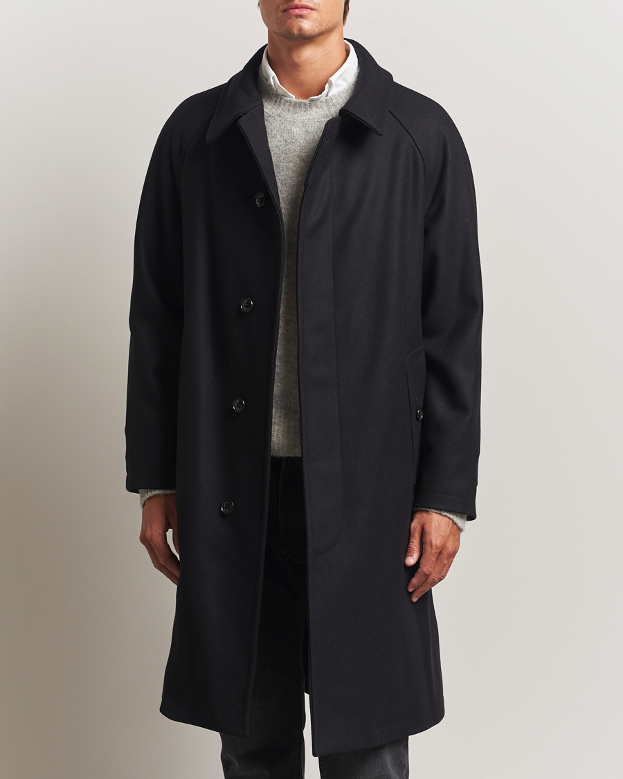 Heren | Jassen | Gloverall | Wool Mac Coat Black