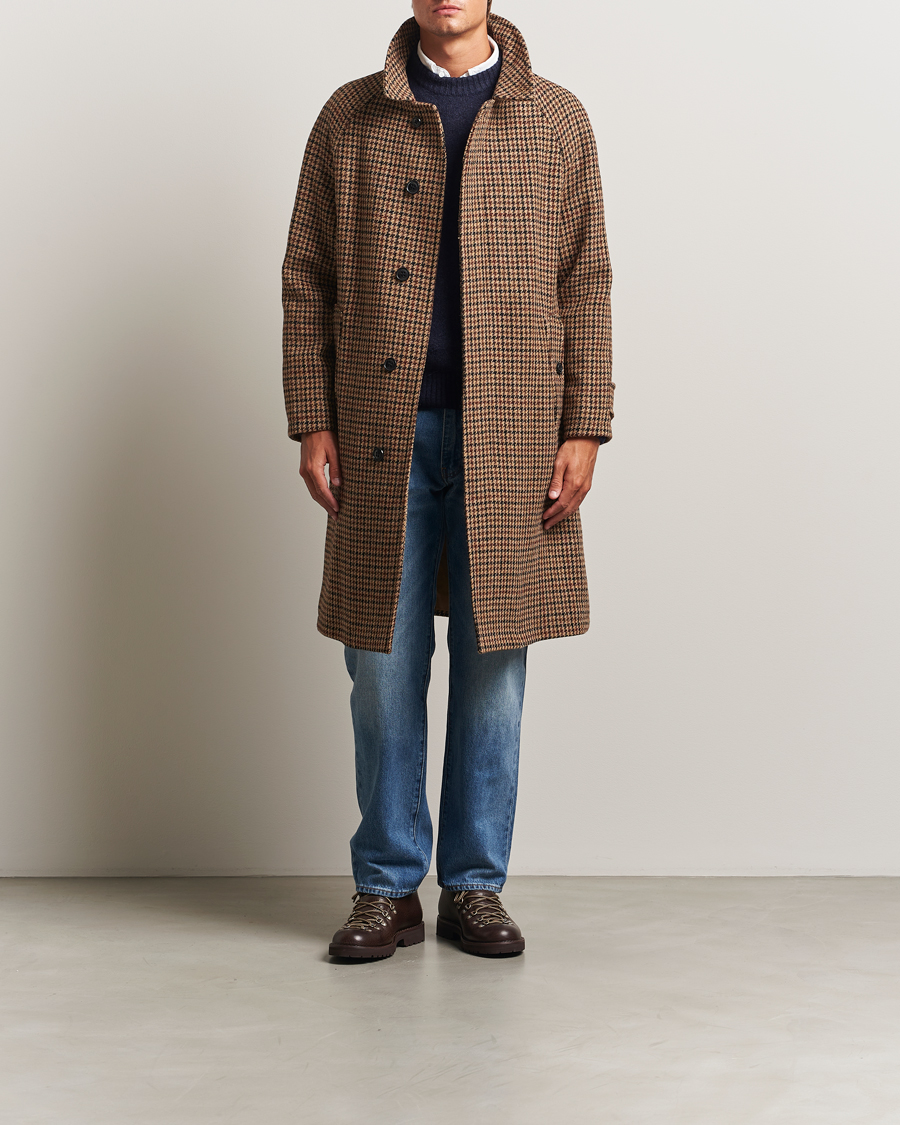 Homme | Manteaux Et Vestes | Gloverall | Harris Tweed Mac Coat Brown