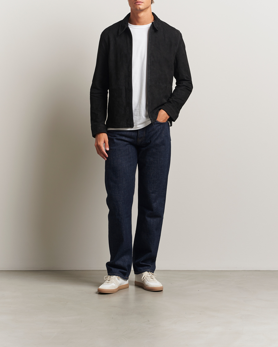 Homme | Manteaux Et Vestes | J.Lindeberg | Jase Suede Overshirt Black