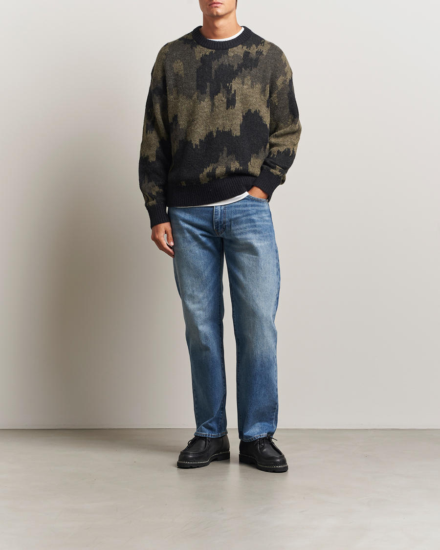 Homme | Pulls Et Tricots | J.Lindeberg | Nate Graphic Jaquard Knitted Sweater Forest Green