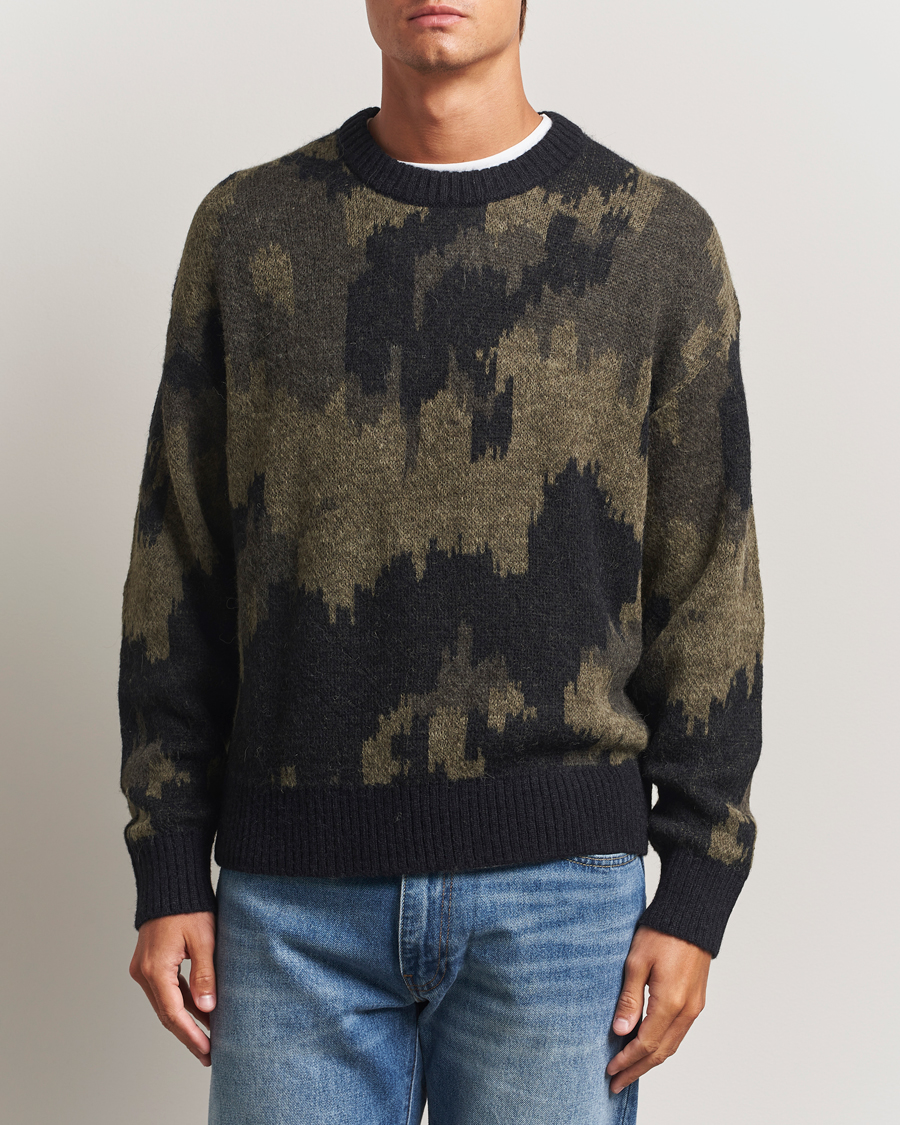 Homme | Pulls Et Tricots | J.Lindeberg | Nate Graphic Jaquard Knitted Sweater Forest Green
