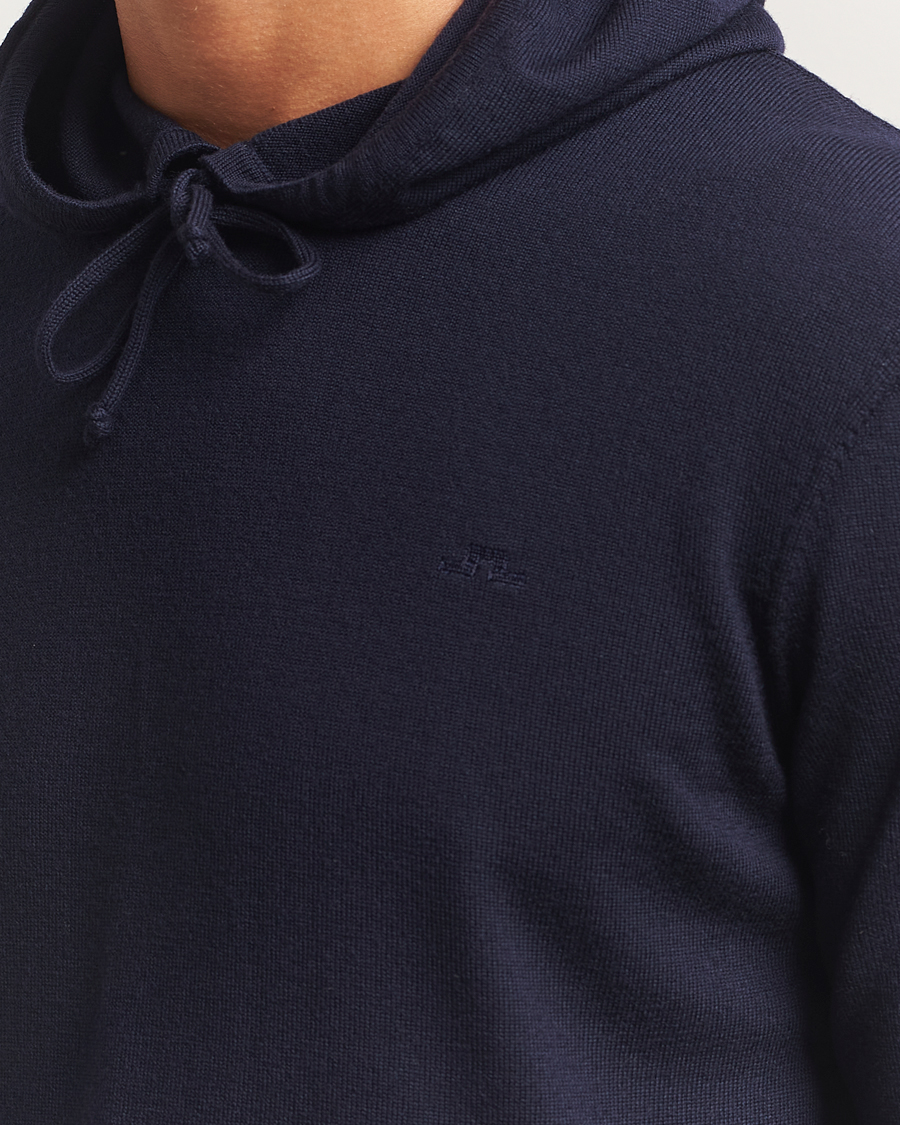 Homme | Pulls Et Tricots | J.Lindeberg | Karl Merino Hoodie Navy