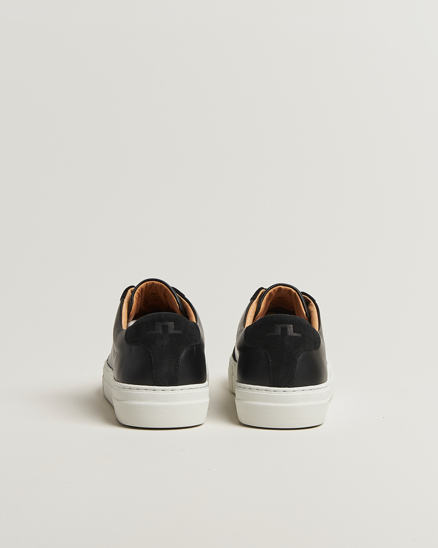 Homme | Baskets | J.Lindeberg | Art Signature Leather/Suede Sneaker Black