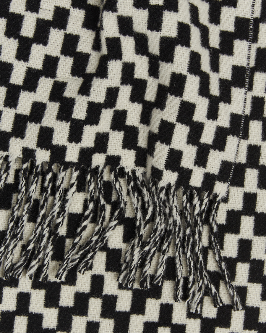 Homme | Écharpes | J.Lindeberg | Jared Stacked Bridge Wool Scarf Black/White