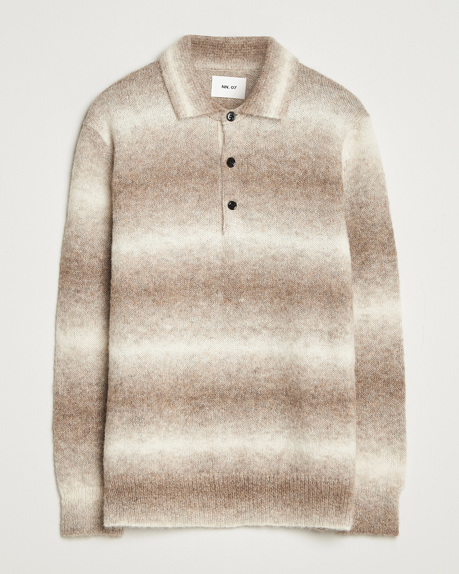 Homme | Pulls Et Tricots | NN07 | Alfie Alpaca Knitted Polo Light Camel
