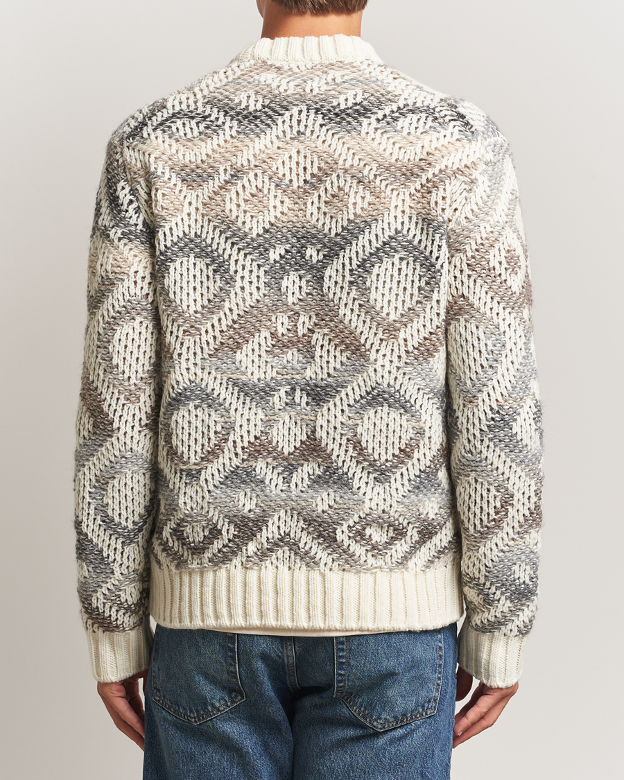 Heren | Truien | NN07 | Brady Heavy Knitted Sweater Ivory Multi