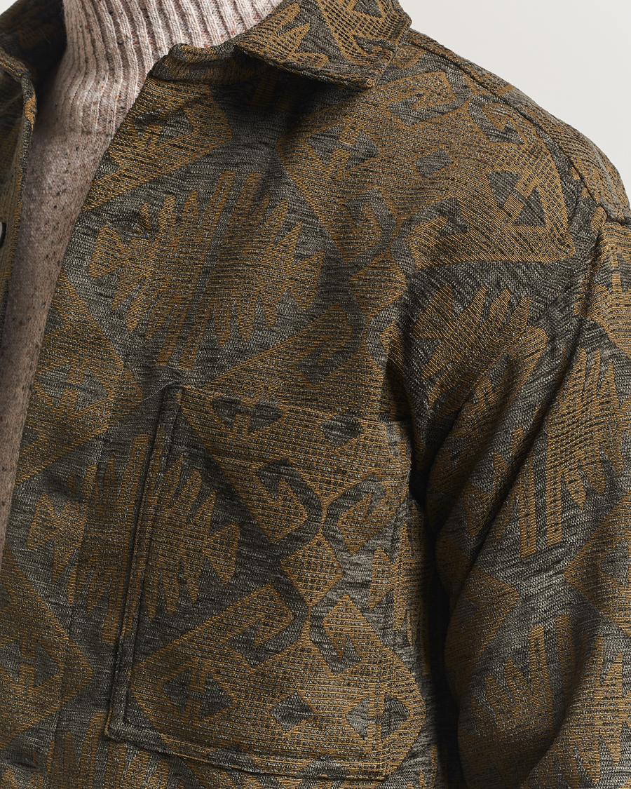 Homme | Chemises | NN07 | Adwin Printed Overshirt Green Multi