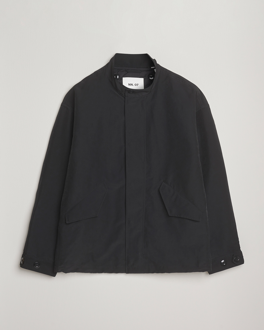 Heren | Jassen | NN07 | Sophus Nylon Bomber Jacket Black