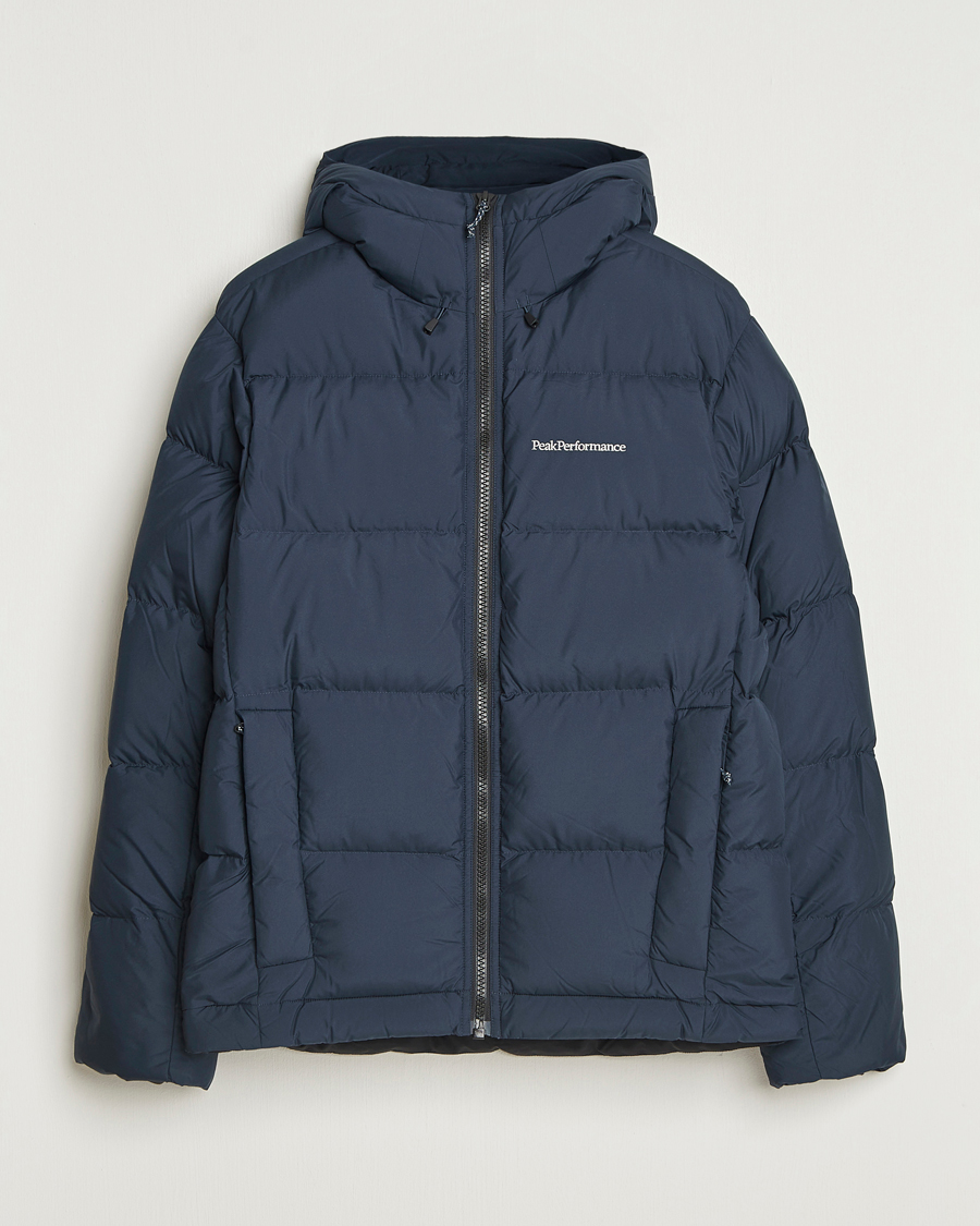 Heren | Jassen | Peak Performance | Rivel Down Hooded Jacket Blue Shadow