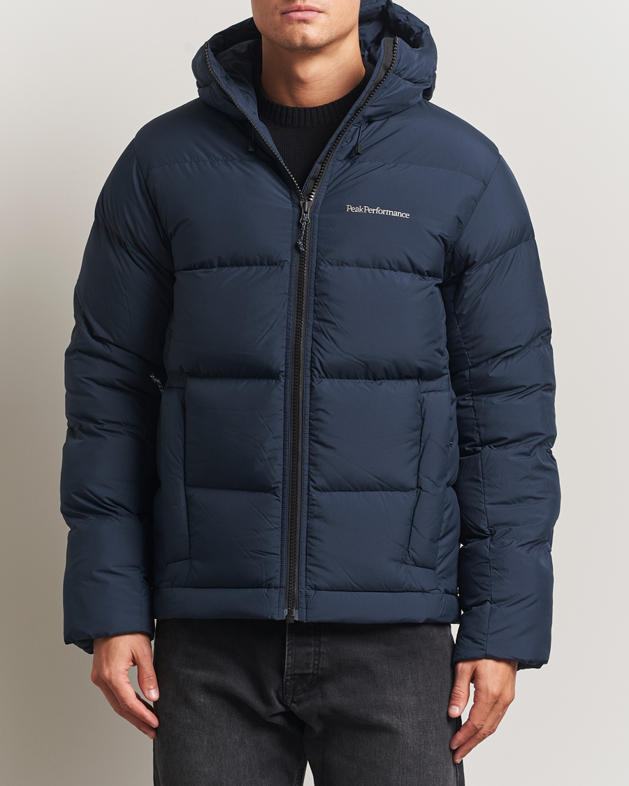 Heren | Jassen | Peak Performance | Rivel Down Hooded Jacket Blue Shadow
