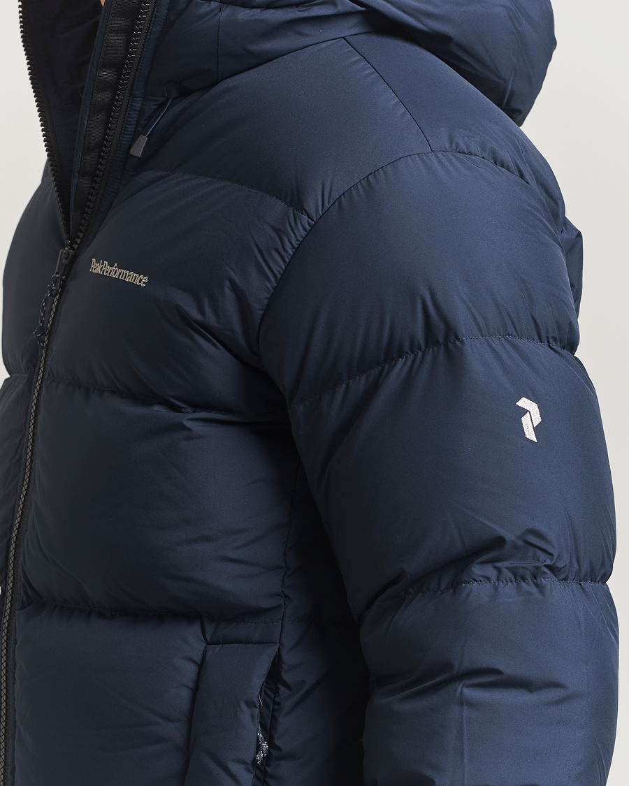 Heren | Jassen | Peak Performance | Rivel Down Hooded Jacket Blue Shadow