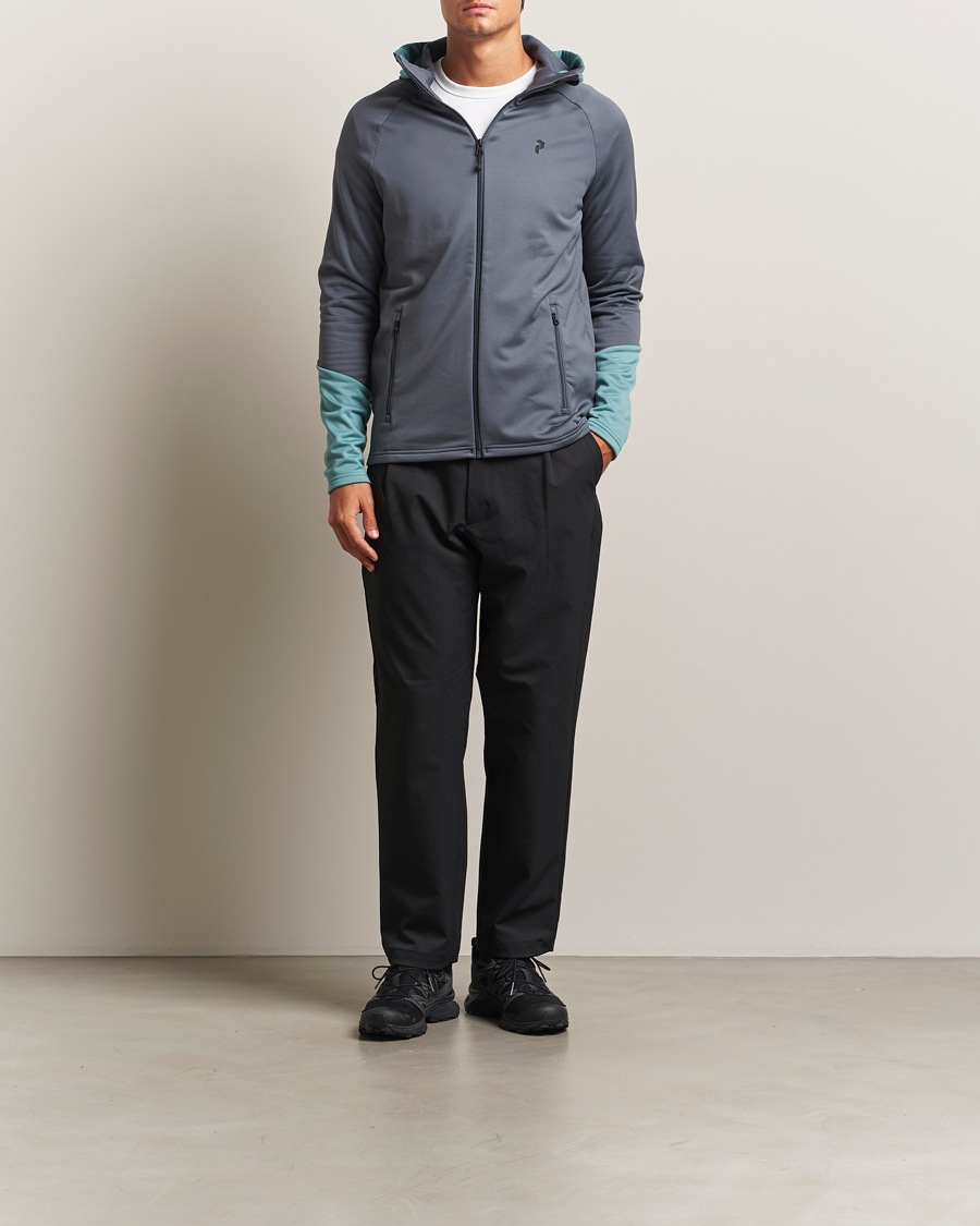 Homme | Pulls Et Tricots | Peak Performance | Rider Full Zip Hoodie Mountain Mist/Deluded Vision