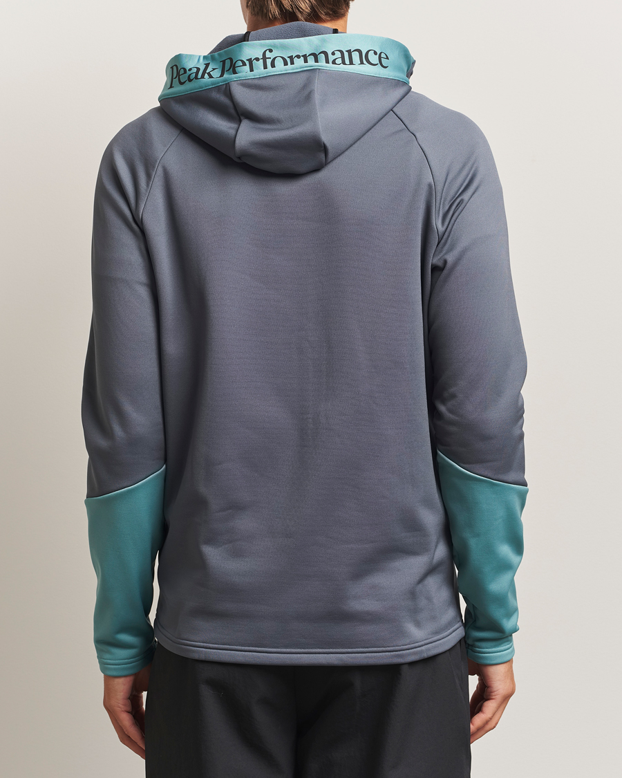 Homme | Pulls Et Tricots | Peak Performance | Rider Full Zip Hoodie Mountain Mist/Deluded Vision