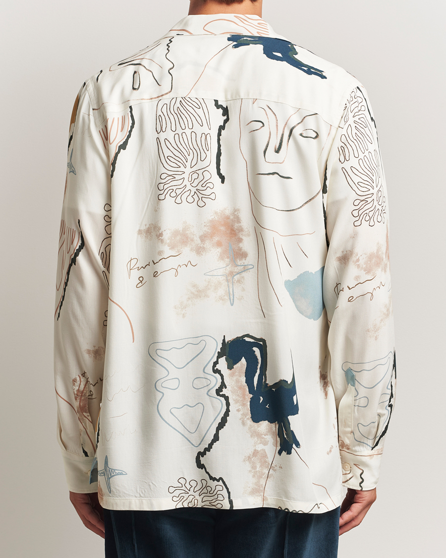 Heren | Overhemden | OAS | Brillo Viscose Shirt Beige