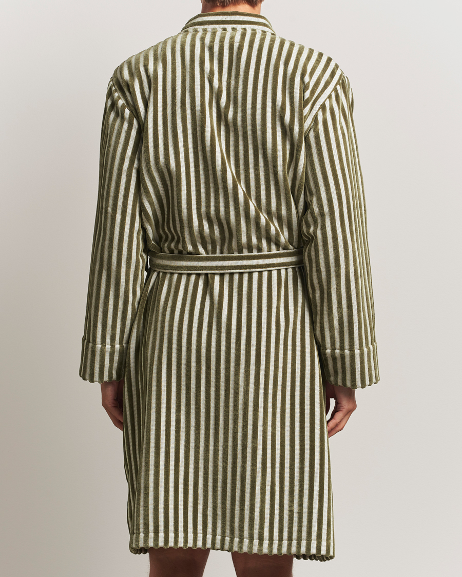 Heren | Pyjama's en gewaden | OAS | Korto Cotton Robe Green