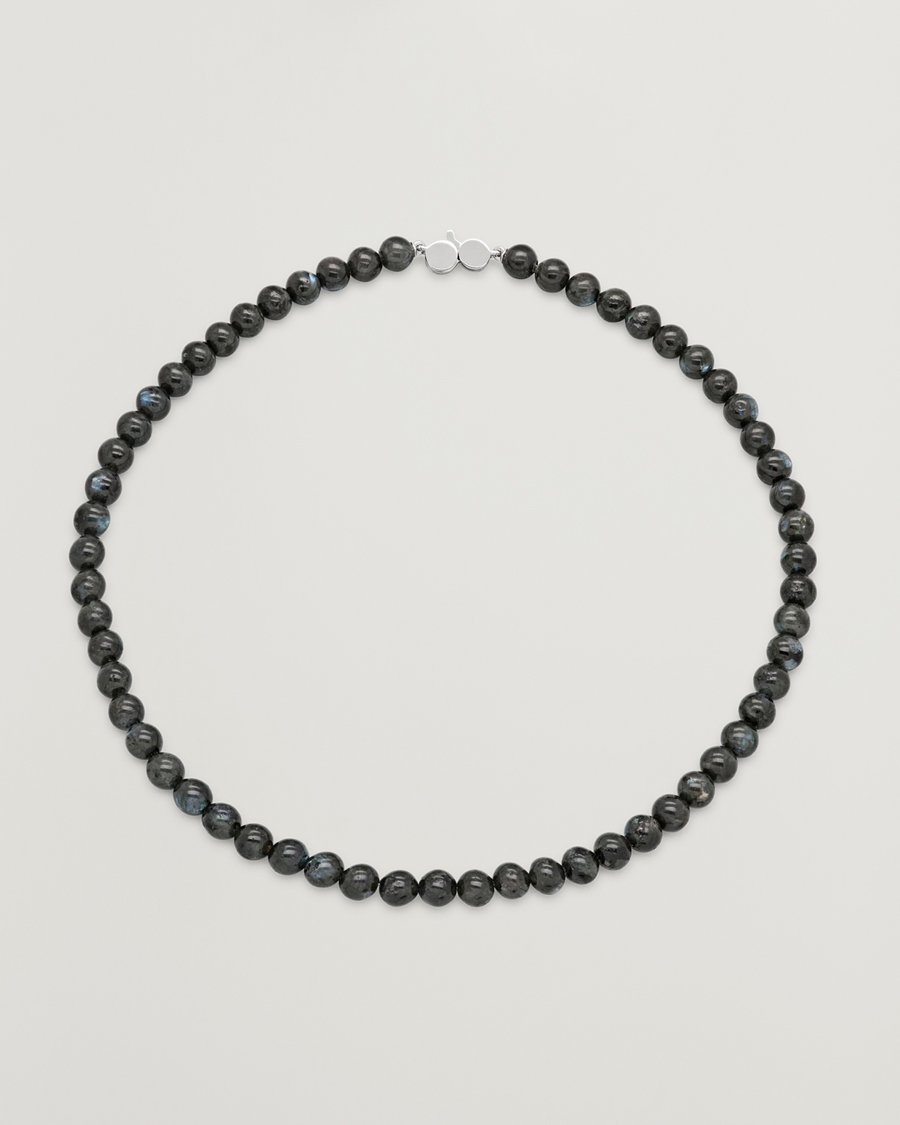 Heren | Sieraden | Tom Wood | Cove Necklace Black Larvikite
