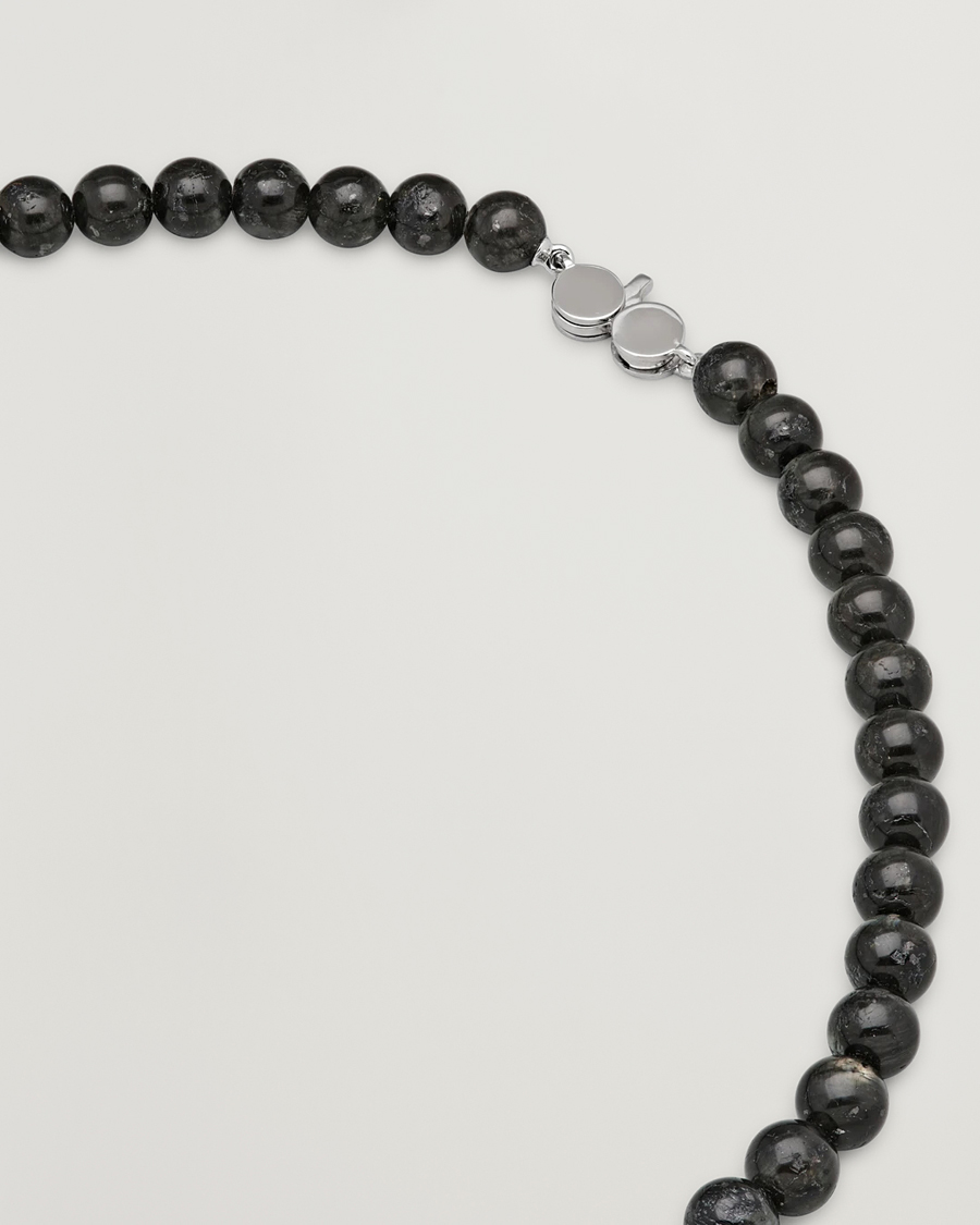 Heren | Sieraden | Tom Wood | Cove Necklace Black Larvikite