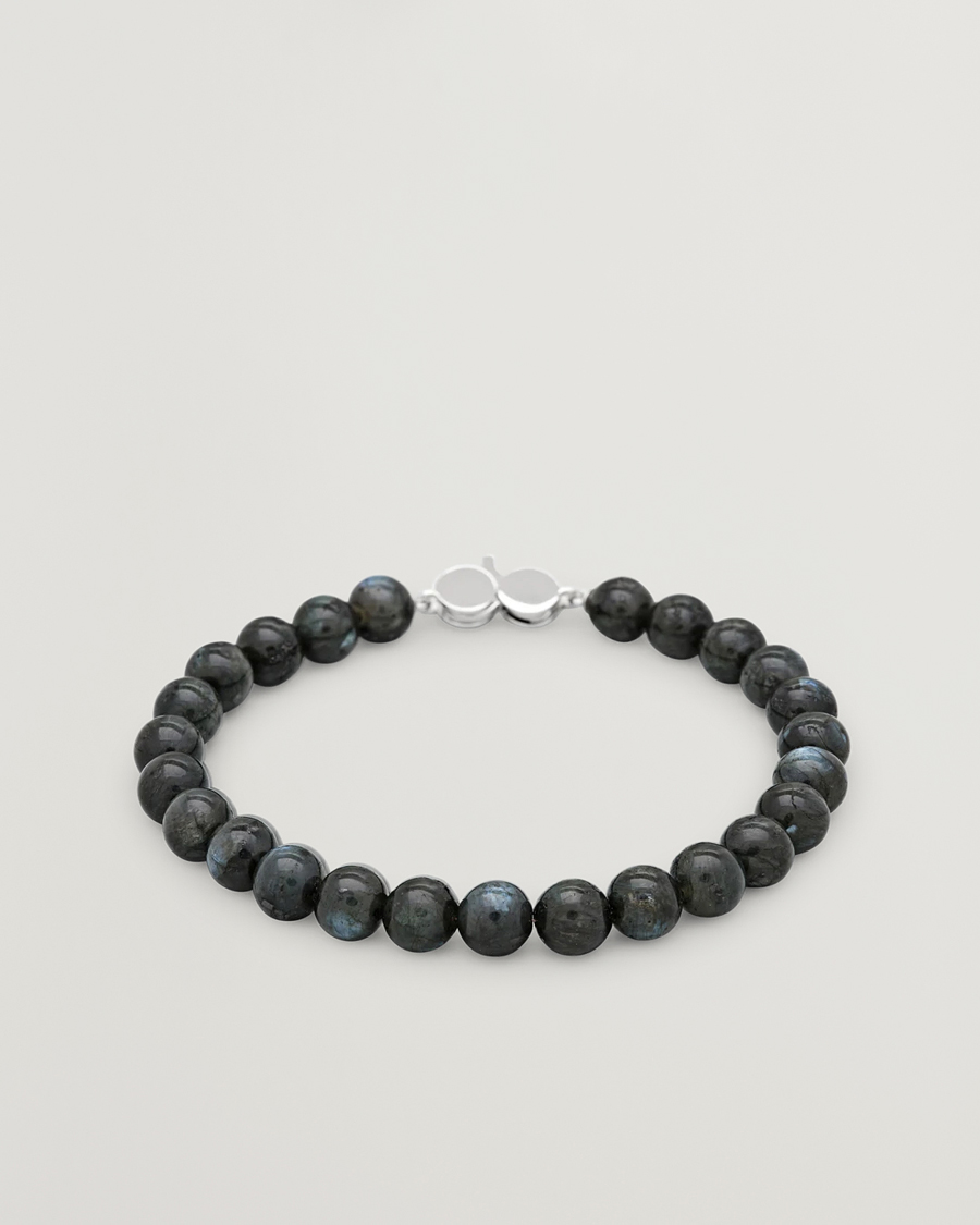 Heren | Sieraden | Tom Wood | Cove Bracelet Black Larvikite