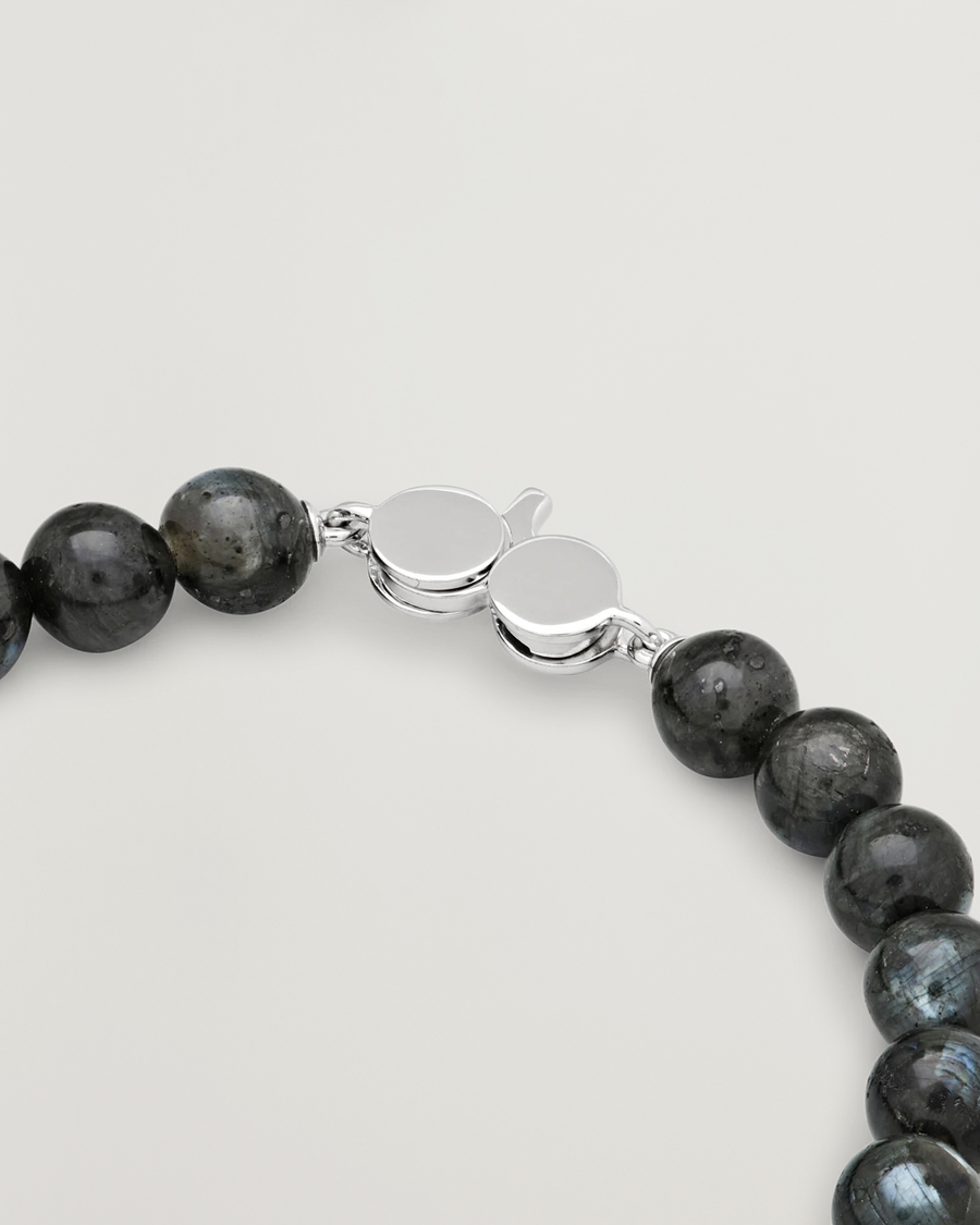 Heren | Sieraden | Tom Wood | Cove Bracelet Black Larvikite