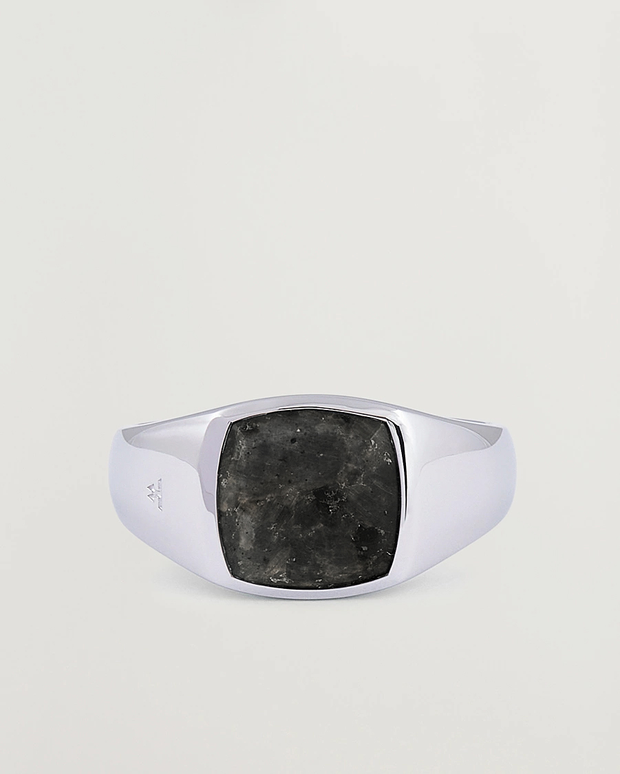 Heren | Sieraden | Tom Wood | Kay Ring Black Larvikite